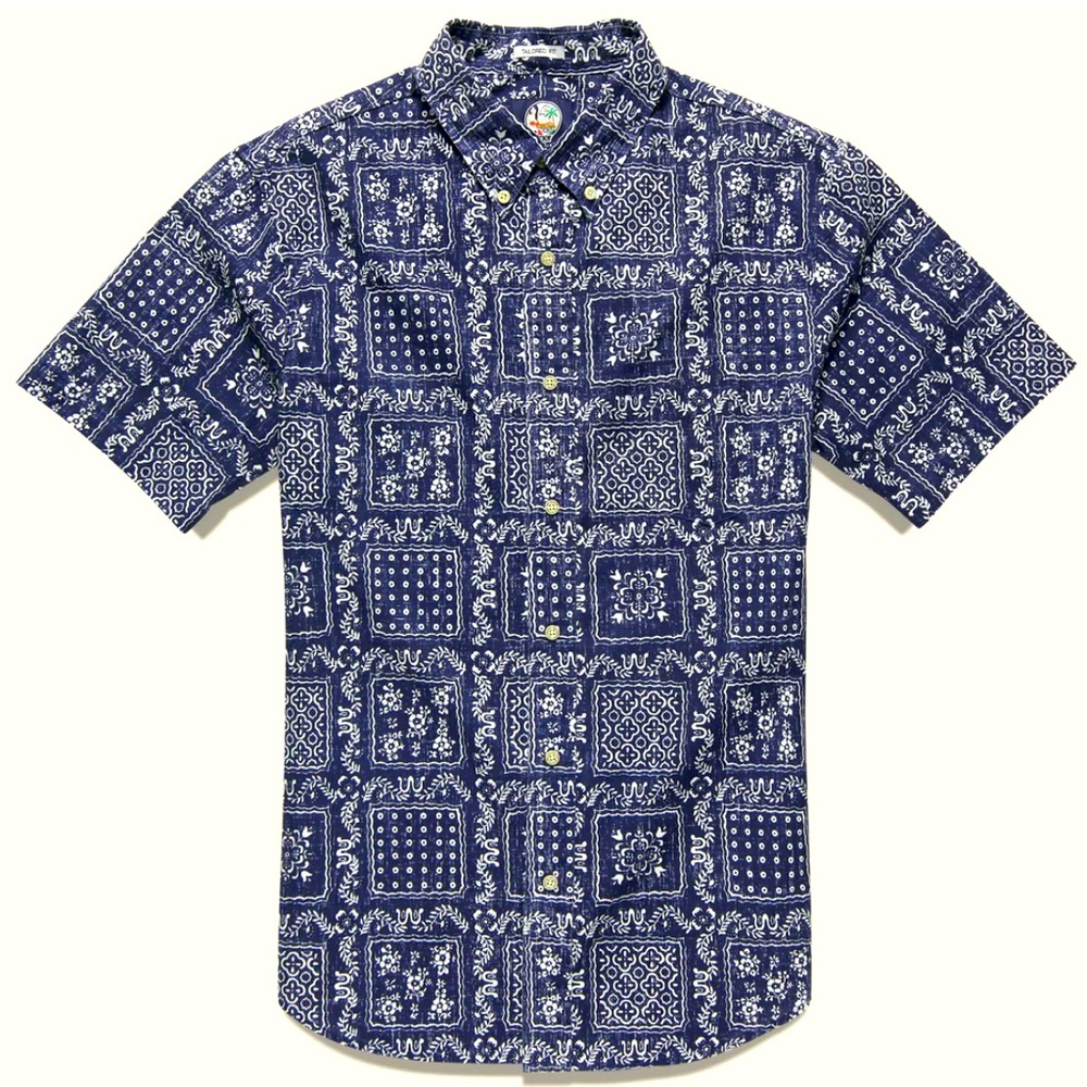 Reyn Spooner Original Lahaina Shirt Ink (Size: Medium)